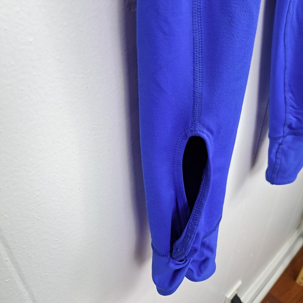 Under Armour Leggings XS Blue‎ Fitted Workout Pants Pockets Ankle Slit - Picture 4 of 14